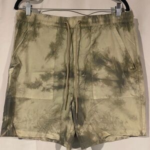 PacSun Men's Olive Tie-Dye Athletic Shorts